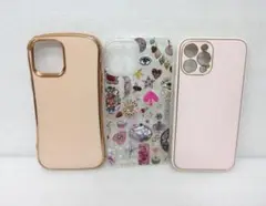 3個セット iPhone 12ProMax ケース シリコン クリア ピンク