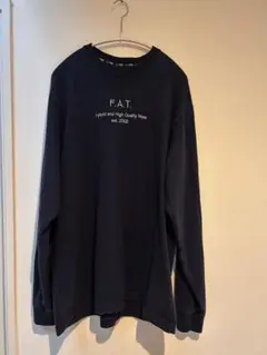【古着】F.A.T. クルーネック スウェット ネイビーのサムネイル