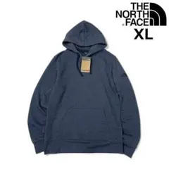 ノースフェイス パーカー US限定 袖ロゴ シンプル(XL)紺 181130