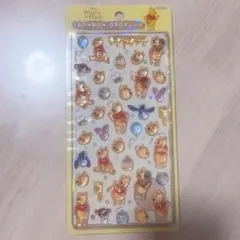 【正規品】くまのプーさん ボンボンドロップ シール ディズニー