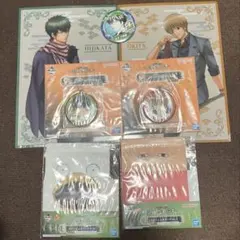 土方　沖田　一番くじ　銀魂　F G賞　クリアファイル　バースデー缶バッジ
