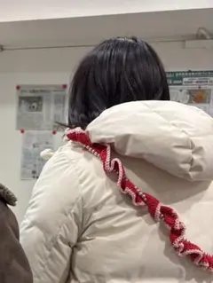 ハンドメイドフリルスマホショルダーストラップ