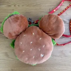 ディズニーランド　ハンバーガー型ポーチ