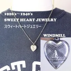 40s スウィートハートジュエリー WW2 シルバー チャーム 帆船 舟