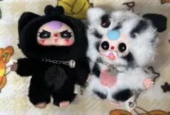Baby three 犬猫シリーズ　黒猫、オレオ　涙目　バブセット