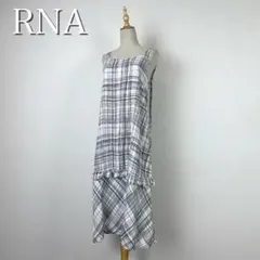RNA リネンミックス チェック キャミワンピースのサムネイル