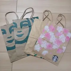 スターバックス ショッピングバッグ 4枚セット