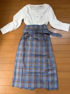 新品　トッコクローゼット セットコーデ　スクエアブラウス　タイトスカート