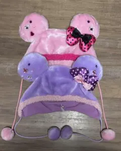 東京ディズニーリゾート ピンク 紫 ミニー ファンキャップ