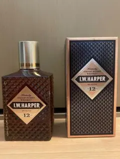 ハーパー12年　2015購入品　終売品　バーボン I.W.HARPER ウイスキー IWハーパー 12年 43度 正規 箱付 750ml