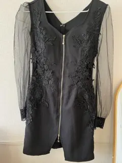 刺繍入りキャバドレス