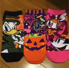 靴下 ディズニー ハロウィン ドナルド ミニー