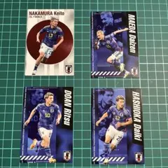 【新品】カルビー サッカー日本代表チーム2024 ４枚セット