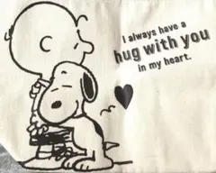 スヌーピー　トートバッグ　生成り