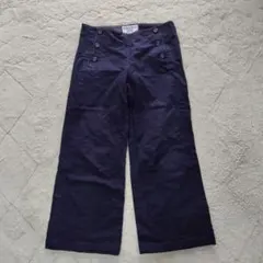 NATURAL BEAUTY BASIC ネイビー カジュアルパンツ