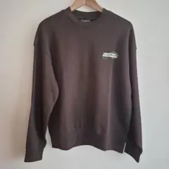 H&M オーバーサイズ スウェット ダークブラウン