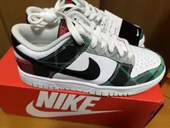 Nike Dunk Low ホワイト/チェック柄