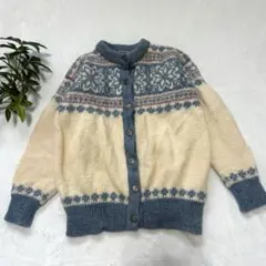 80's L.L.Bean ビンテージ ノルディック カーディガン セーター