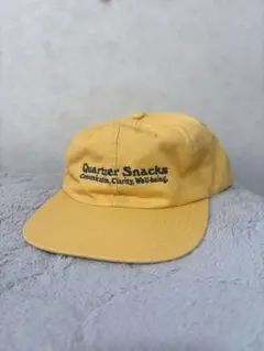 Quartersnacks キャップ イエロー