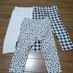 【UNIQLO】ベビー レギンス パンツ 3点セット 80cm