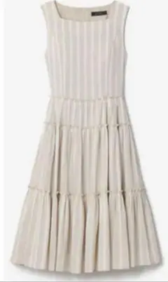 FOXEY フォクシー  リネン ストライプワンピース