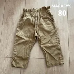 MARKEY’S ベージュ パンツ サイズ80 ウエストゴム