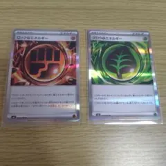 ポケモンカード ロック闘エネルギー・グロウ草エネルギー　2枚セット