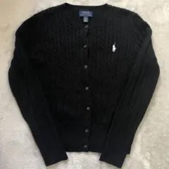 Polo Ralph Lauren ブラックカーディガン M 130〜140