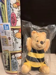 B賞　ぬいぐるみ　ラグマット　一番くじ　くまのプーさん