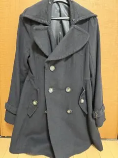 レディース　ピーコートAライン　黒