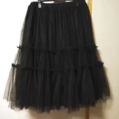 コムコムCOMME des GARCONS チュールスカート 2段切り替えのサムネイル