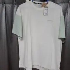 CONVERSE 吸汗速乾 UVカット Tシャツ L ホワイト・ミント