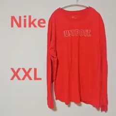 Nike JUST DO IT. 長袖Tシャツ XXL 赤　ナイキ
