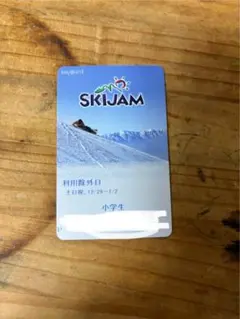 スキージャム勝山　リフト券　少人　500円返金れます