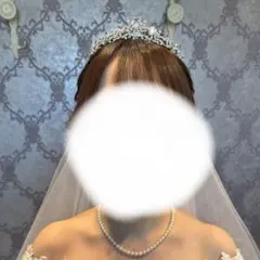 【美品】PRIDE meブライダルティアラ シルバー ウェディング 結婚式 花嫁
