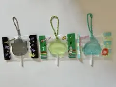 サンリオキャラクターズキャンディチャームズグミ　ばつ丸　ハンギョドン　ポチャッコ