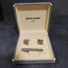 【中古】pierre cardin カフスボタンとネクタイピンのセット