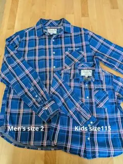 アーノルドパーマー 長袖シャツ メンズサイズ2 子供115 親子コーデ