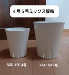 スリット鉢 ４号+５号 ミックス＜合計10個＞白 兼弥産業【プロ用】のサムネイル