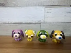 【平成レトロ】お茶犬 ミニフィギュア 4体セット