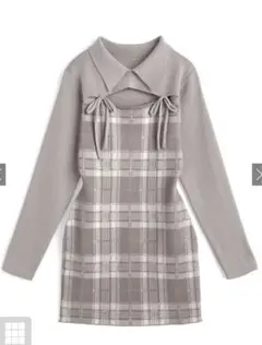 ニットミニワンピース ミニワンピース