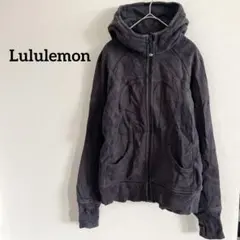 Lululemon✨ブラック フルジップ パーカー 色褪せ （タグ無し）