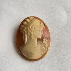 【62】カメオ　シェルカメオ　ヴィンテージ