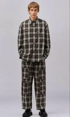 GU × UNDERCOVER 24aw チェック　ジップポケットパンツ