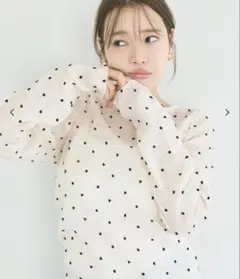 【新品】coca シースルードットトップス アイボリー Mのサムネイル