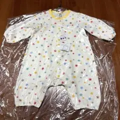 美品　MIKIHOUSE 80サイズ　ロンパース 7部丈カバーオール　長袖