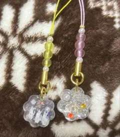 ハンドメイド★猫ストラップ2個セット