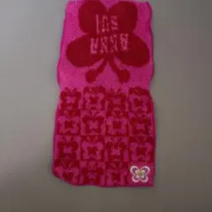 花柄ピンクタオルハンカチ