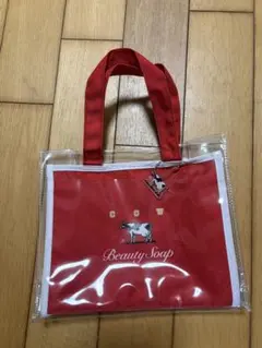 牛乳石鹸 カウブランド クリアバッグ ミニトート スパバッグ
