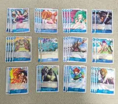 【まとめ売り】ワンピース カードゲーム 青　デッキパーツ　42枚セット